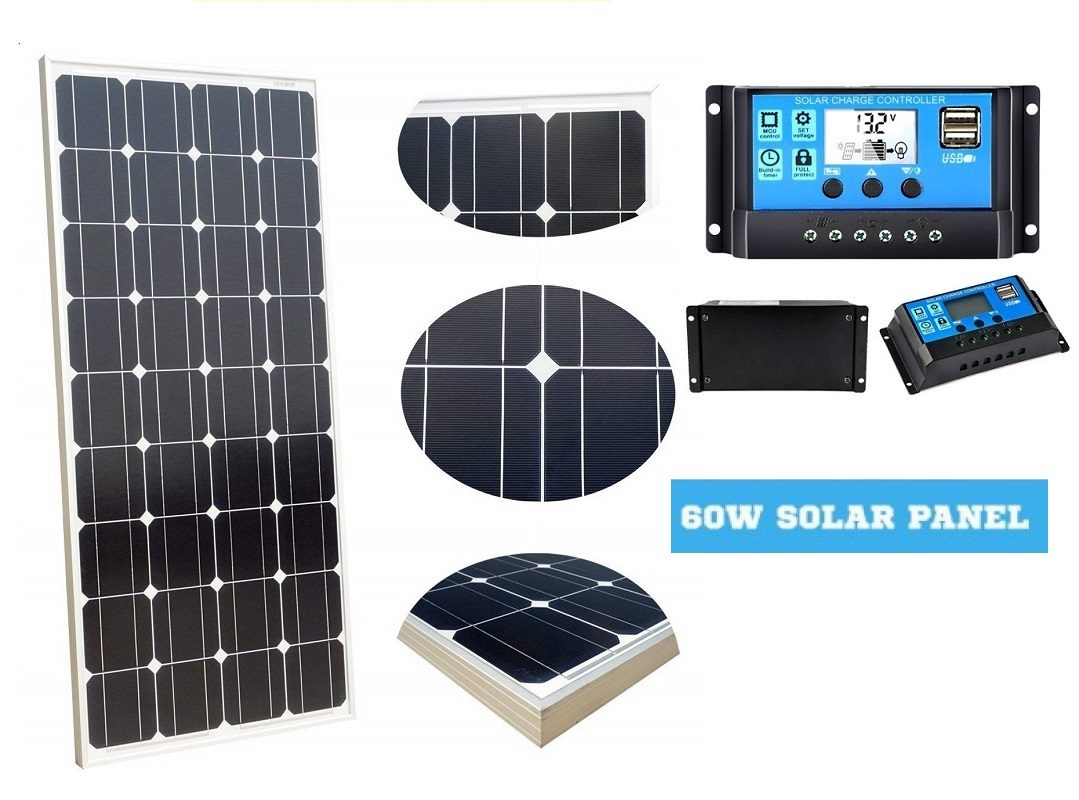 60W Solar Panel with Solar Controller