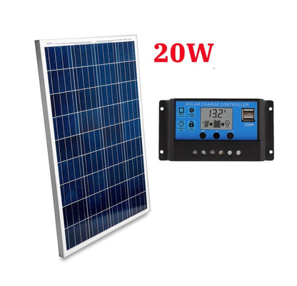 20W Solar Panel with Solar Controller
