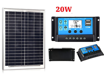 20W Solar Panel with Solar Controller
