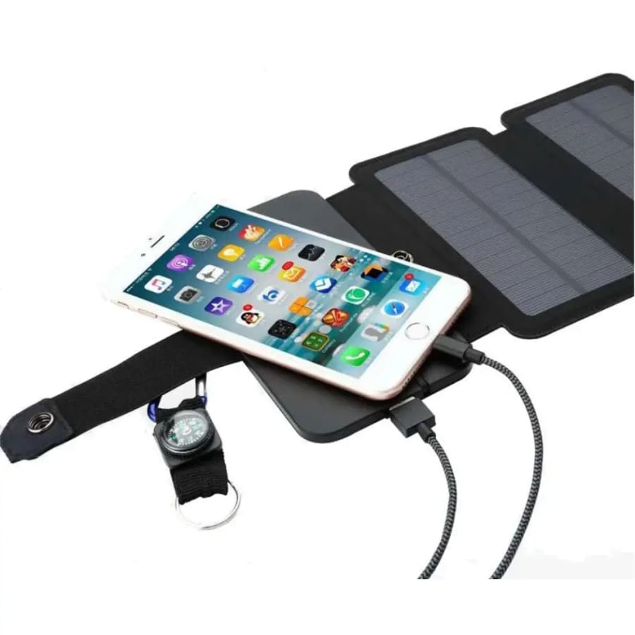 20W Foldable Solar Panel - 5V 2.1A Solar Charger