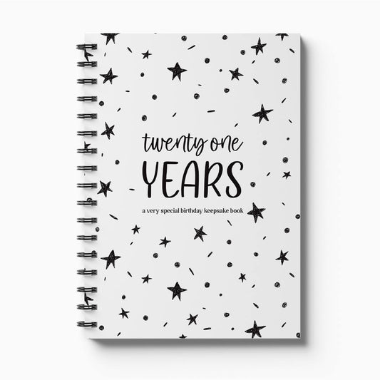 21 Years Birthday Keepsake Book