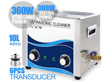 Ultrasonic Cleaner 10L Heated Ultrasonic