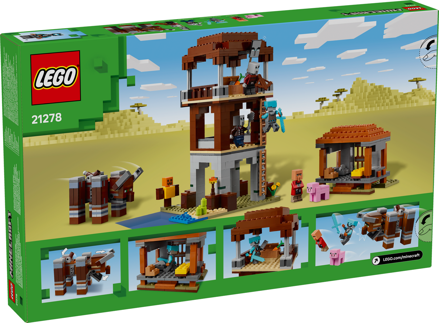 LEGO Minecraft: The Pillager Outpost and Ravager (21278)
