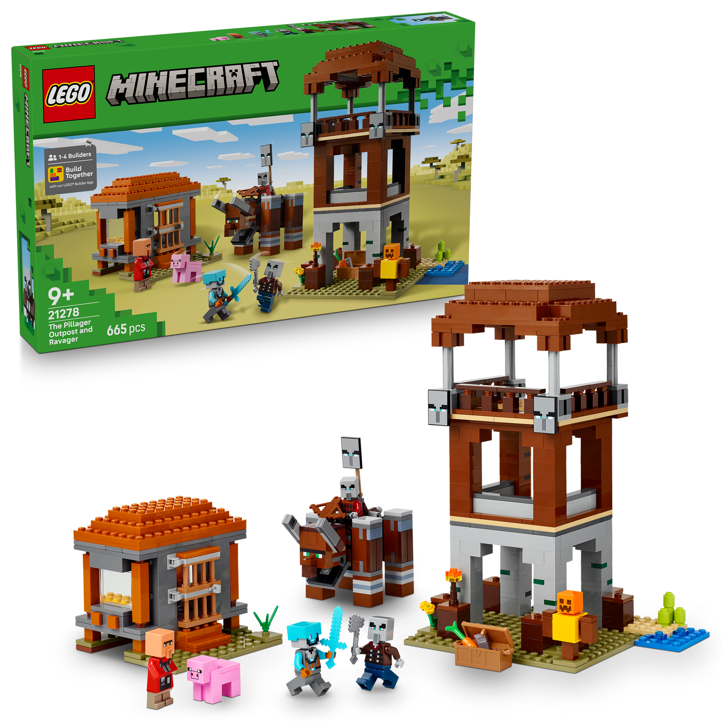 LEGO Minecraft: The Pillager Outpost and Ravager (21278)