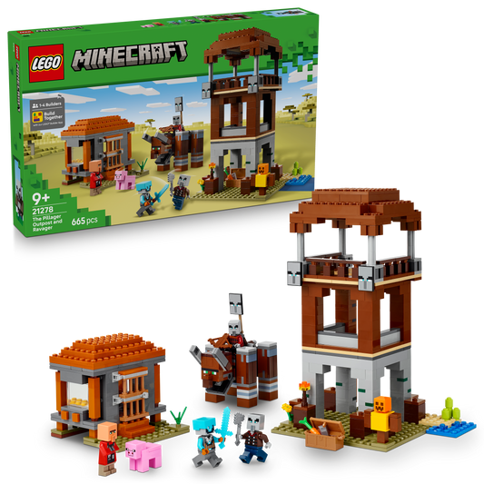 LEGO Minecraft: The Pillager Outpost and Ravager (21278)