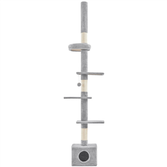 2.3-2.7M Floor-to-Ceiling Cat Tree Adjustable Tall Cat Tower