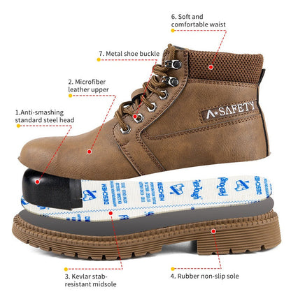 Steel Toe Cap Work Shoes Safety Industrial Puncture Proof Construction 9-14