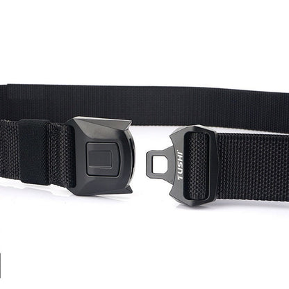 Tactical Belt Military Hiking Nylon Web Rigger Work Belts Heavy-Duty Quick-Relea