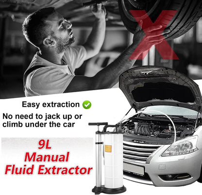 9L Manual Waste Oil Fluid Extractor Pump Fuel Car Boat Transfer