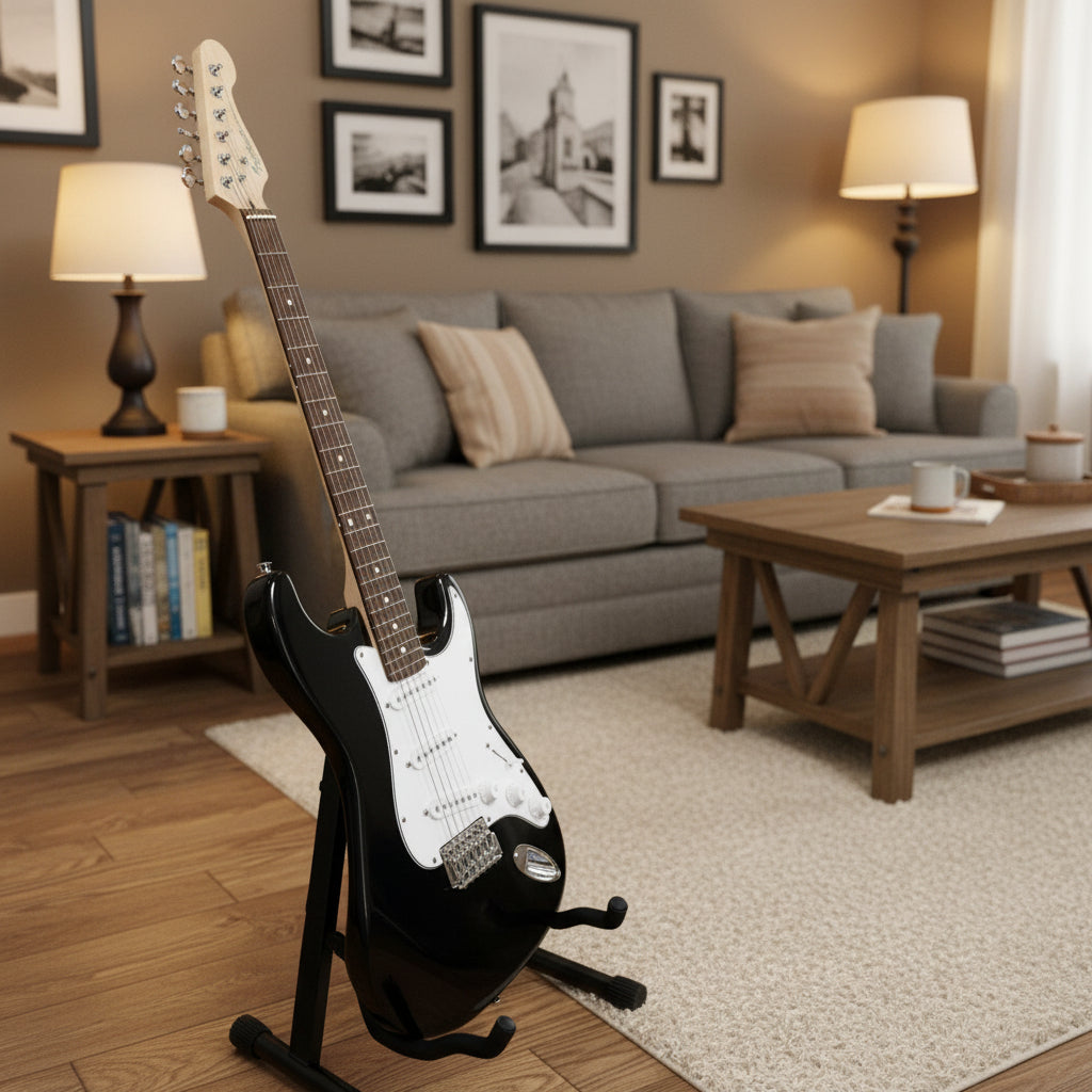 Electric Guitar, MS-100/BK, Glossy Black