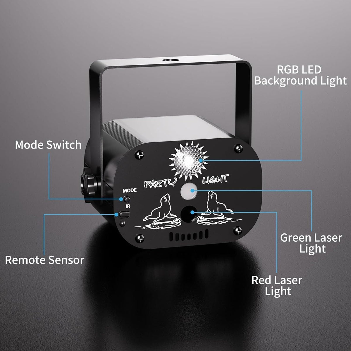 LED RGB Laser Party Light