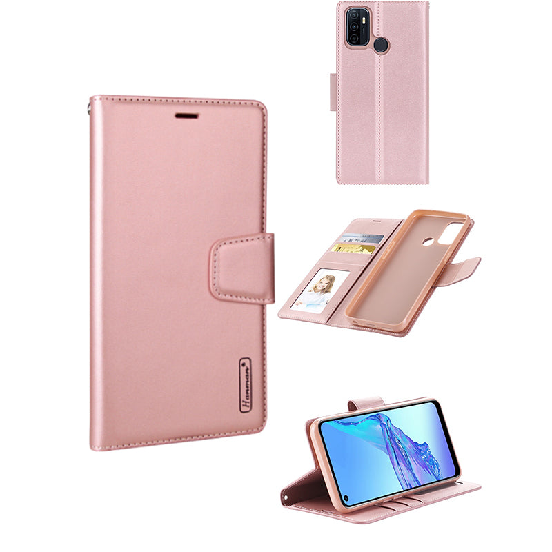 OPPO A53 2020 Hanman Mill Series Leather Wallet Flip Case