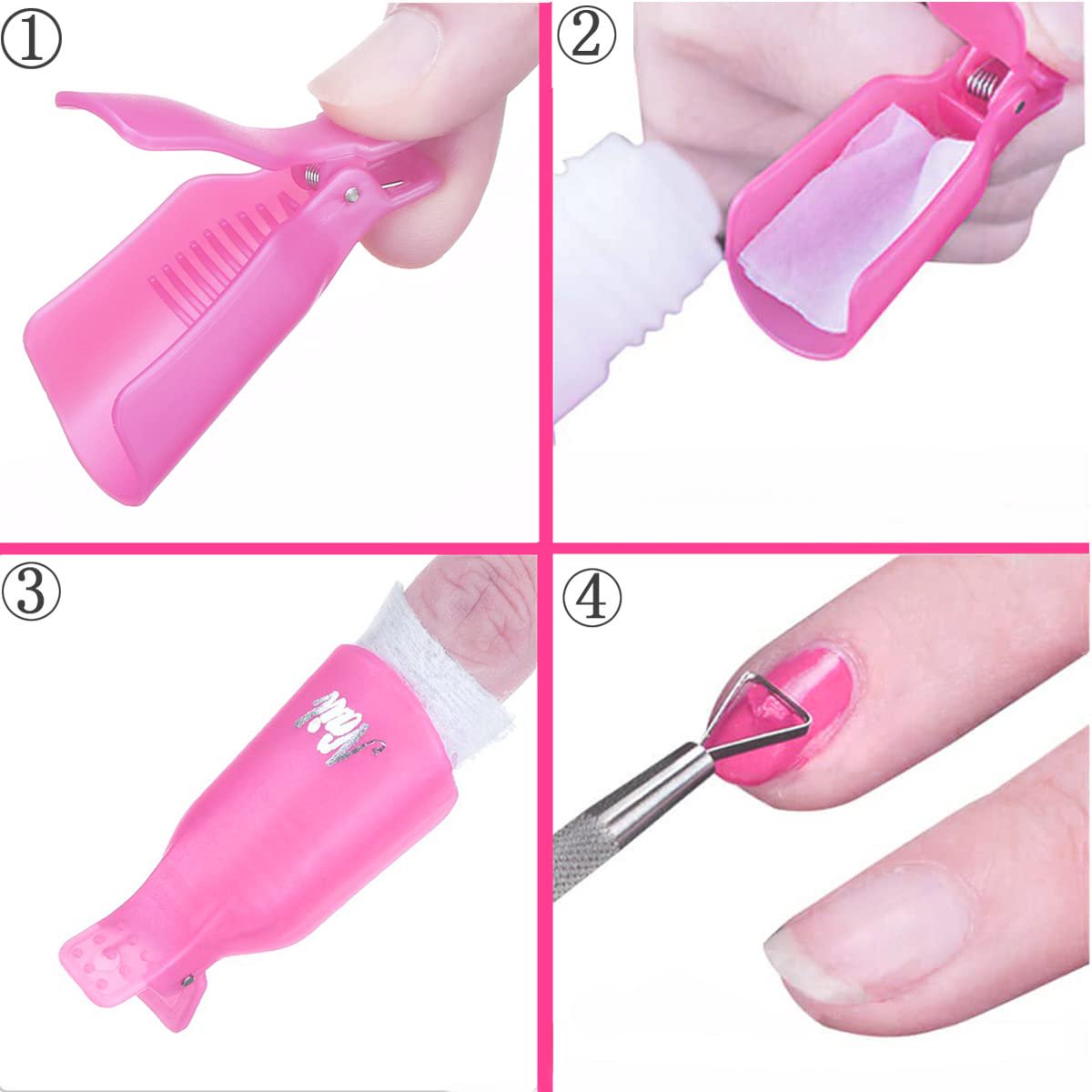 10PCS Nail Polish Remover Clip