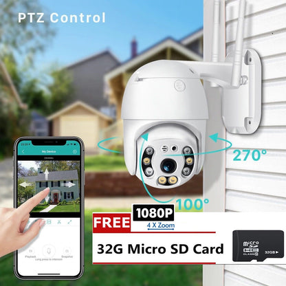 Wireless Security Camera with Indoor/Outdoor Night Vision