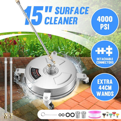 15" Pressure Washer Surface Cleaner