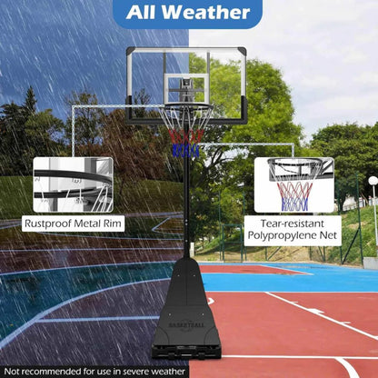Height Adjustable Portable Basketball Hoop Standop