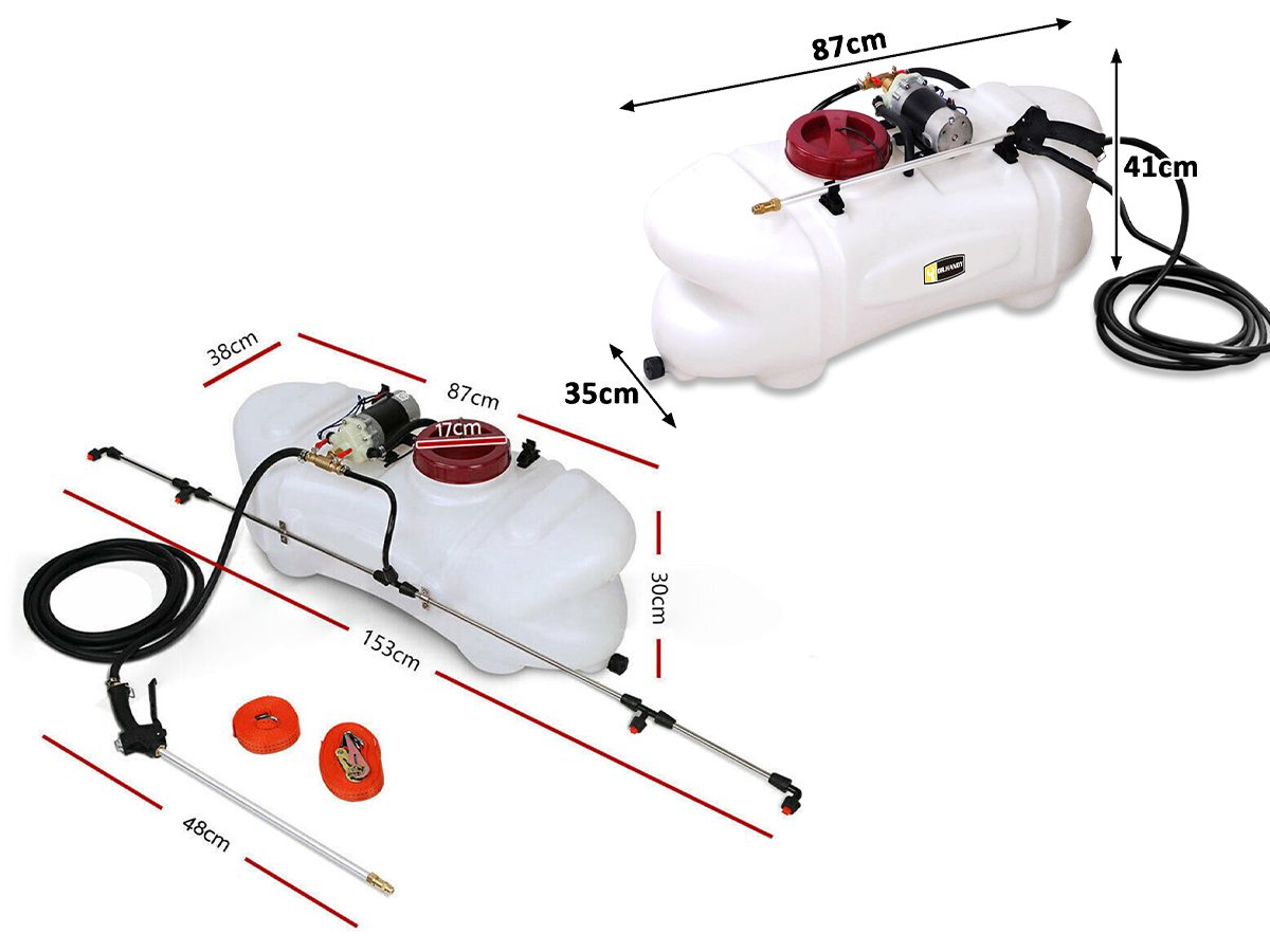 Heavy Duty ATV Sprayer Unit - 60L Tank + Spray Boom