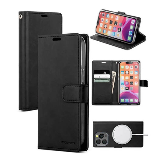 Mercury Blue Moon Diary Shockproof Leather Wallet Compatible with iPhone SE2 Case