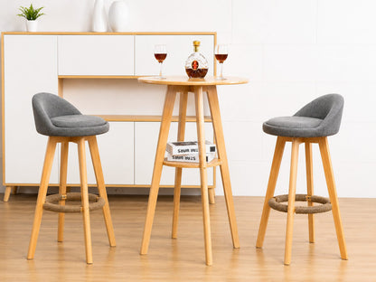 Bar Stools Chair 360 Degree Swivel gray