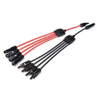 Solar Connectors 4 way MC4 Y Branch Parallel Adapter Cable