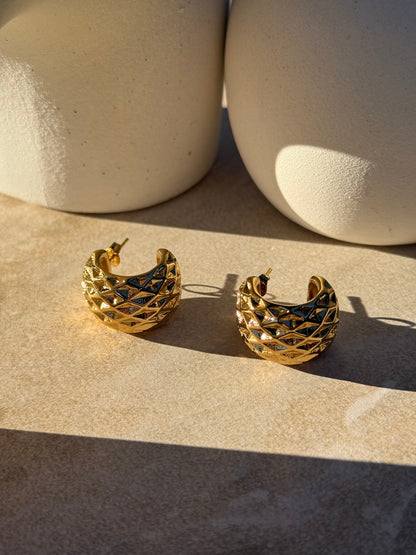 Kōhatu Koura Gold Earrings