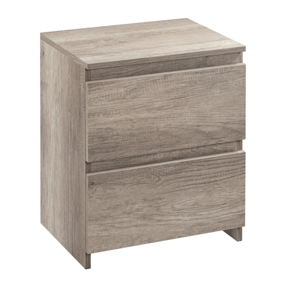 Minimalist Chic 2-Drawer Side Table End Table Nightstand