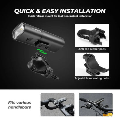 Bike Front Light 950 Lumens Rechargeable Bicycle Headlight