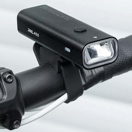 Bike Front Light Bicycle 400 Lumens Handlebar Lamp Headlight Aluminum Waterproof