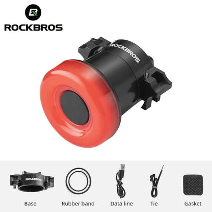 Bike Bicycle Brake Light Waterproof Warning Cycling Taillight