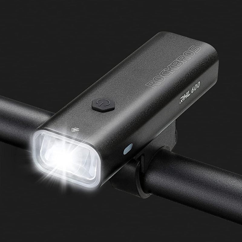 Bicycle Flashlight 600LM Rechargeable Waterproof Bike Handlebar Front Light