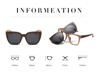 Removable Lens Sunglasses To Clear Lens