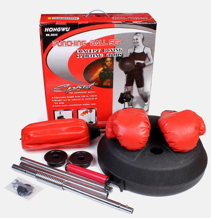 Punch Speed Ball Gloves Set Free Standing Punching Boxing Bag Home GYM Training