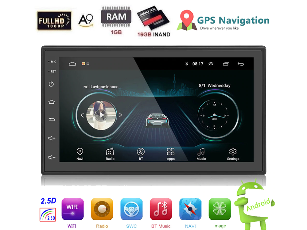 Car Stereo System Double Din with GPS