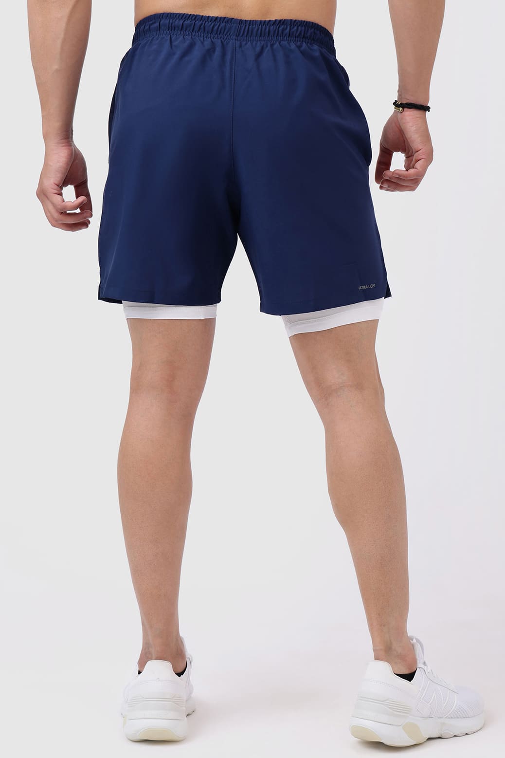 2 in 1 Compression Shorts Navy