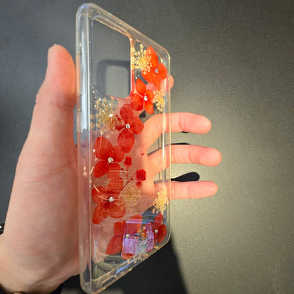 Real Flower Back TPU Shockproof Compatible with Samsung A32 5G 2021 Case