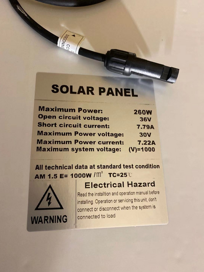 260W Solar Panel with Solar Controller