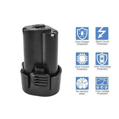 Replacement Makita Battery, 18V Battery For Makita BL1013 10.8V 2.0AH