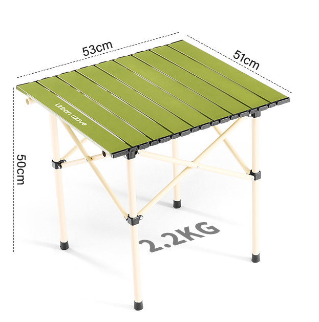Urban Wave Premium Roll-Up Camping Table | Lightweight Carbon Steel  YQ72214