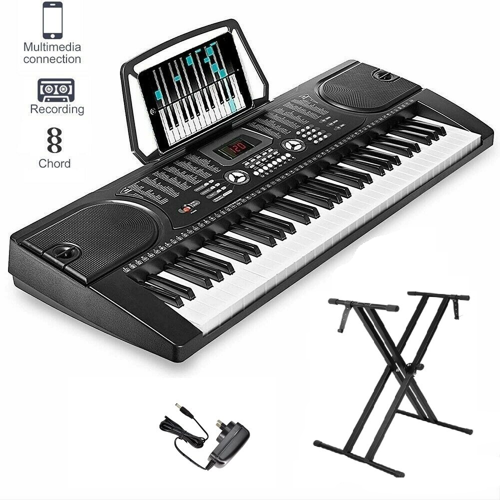 Electronic Keyboard Piano and Piano Stand