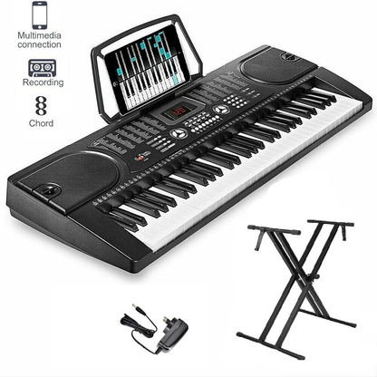 Electronic Keyboard Piano and Piano Stand
