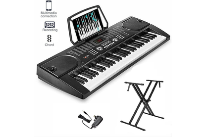 Electronic Keyboard Piano and Piano Stand