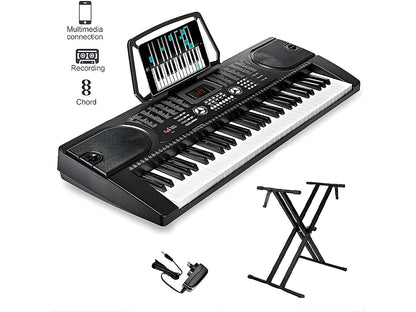 Electronic Keyboard Piano and Piano Stand