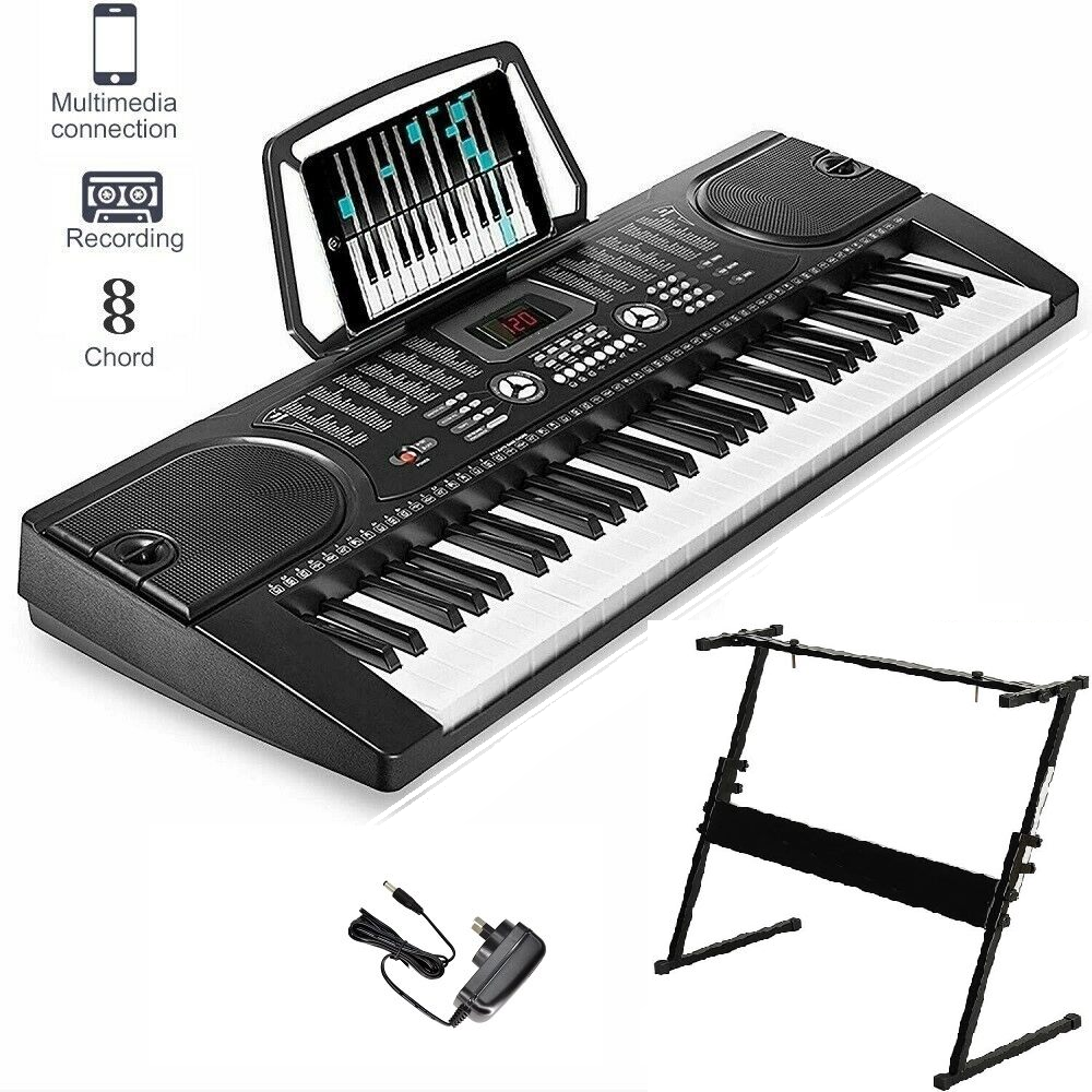 Electronic Keyboard Piano and Piano Stand