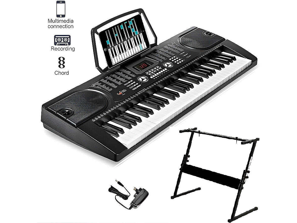 Electronic Keyboard Piano and Piano Stand