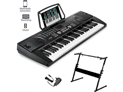 Electronic Keyboard Piano and Piano Stand