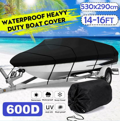 Boat Cover 600D Boat 14-16FT