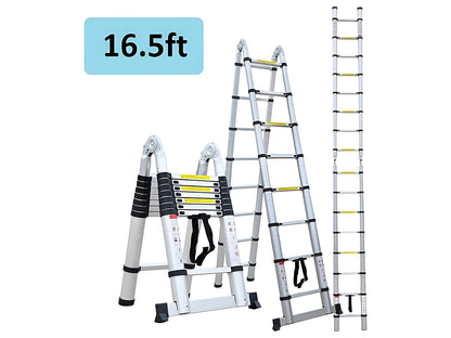 Telescopic Ladder 5m Multi-Purpose Aluminium Telescoping