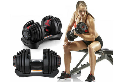 Adjustable Weights Dumbbell Set 24Kg Pair