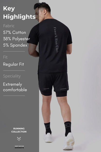 Pulse Running T-shirt Black