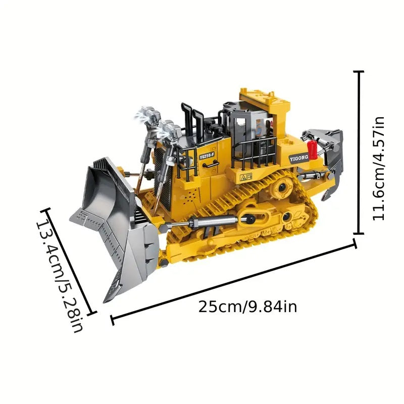 Remote Control Engineering Vehicles Series - 1:24 Bulldozer  9 Channels 2.4G